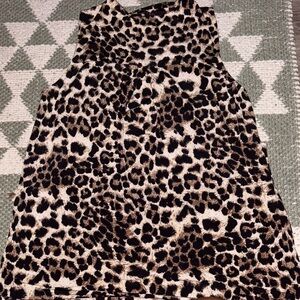 Leopard Print Sleeveless Dress